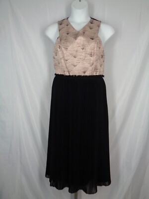 Nomad Morgan Carper Anthropologie Isobel Midi Dress Size 14 New 