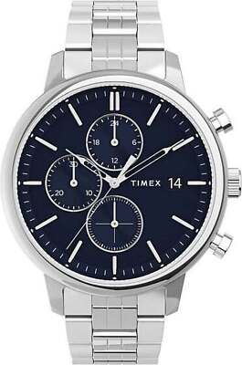Timex TW2V01700 Men's Chicago Chronograph Silver Watch