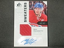 Max Pacioretty 2016-17 SP Game Used Autograph Jersey (48/50) Montreal Canadiens
