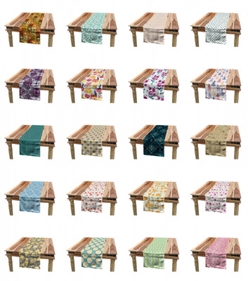 Ambesonne Vintage Table Runner Dining Room Kitchen Decor in 3 Sizes