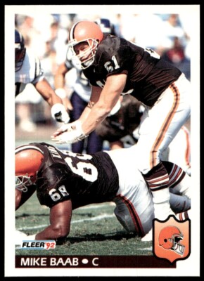 1992 Fleer #63 Mike Baab BROWNS