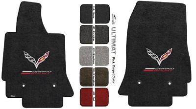 Lloyd Mats C7 Corvette Flags & Grand Sport Logo Floor Mats (2017-2019)