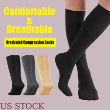 Compression Socks Support Stockings Mens Womens Plantar Graduated mmHg (3 Pairs)
