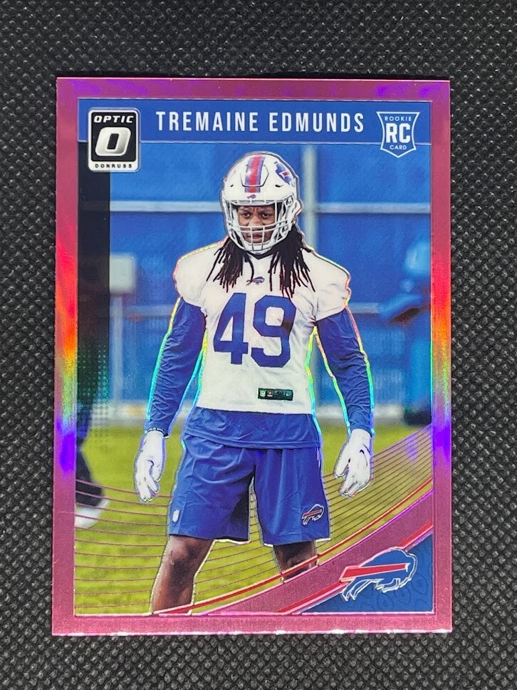 2018 Panini Donruss Optic Tremaine Edmunds RC Rookie Pink Prizm #107