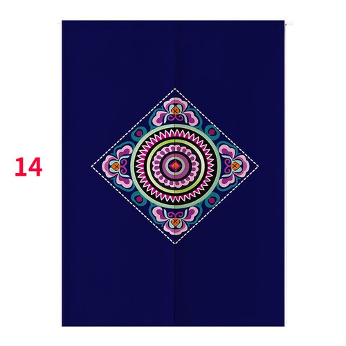 Chinese Door Curtains Noren Doorway Partition Cotton Linen Blend Room Divider - Foto 15 di 21