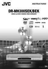 JVC DR-MH300BEK DR-MH300SEK DVD Recorder Owners Instruction Manual Reprint