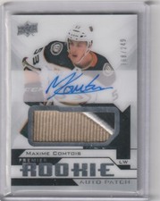 2018/19 Maxime Comtois Premier Rookie Auto Patch SP Card # AR-MC