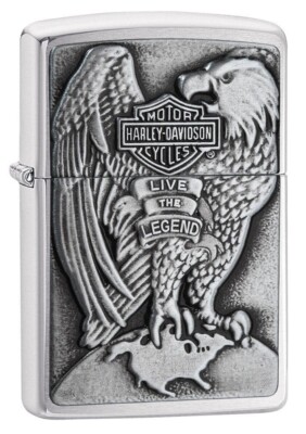 Zippo 200HD-H231, Harley Davidson Motorcycles Emblem Lighter, HP