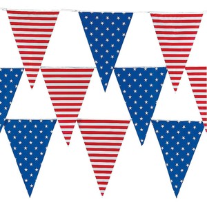 Patriotic Red White Blue Flags Americana Stars Stripes Banner