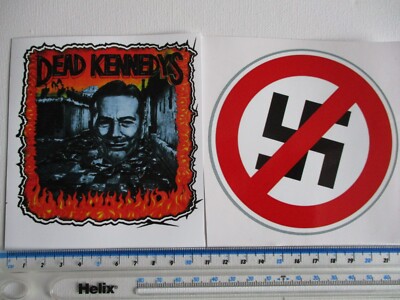 2 large punk vinyl stickers DEAD KENNEDYS