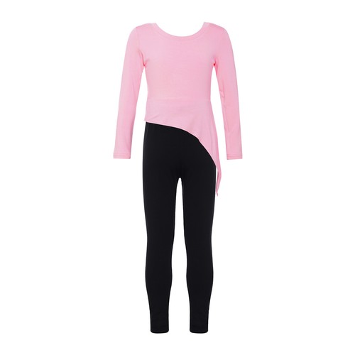 Girls Two-piece Set Lightweight Outfits Stretchy Activewear Training Tracksuit - Picture 25 of 73