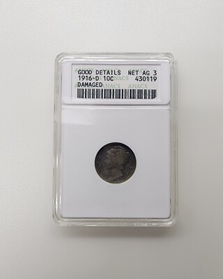 1916-D Mercury Dime Net AG 3 10C Rare Coin CJ-27 | eBay