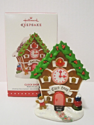 Hallmark Ornament 2015 Noelville Clock Shop 10th and Final in the series NEW B5