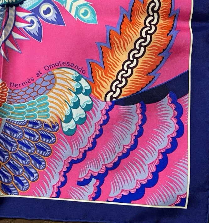 Hermes Scarf Stole Duo Cosmique Japan Omotesando Limited
