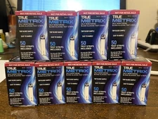 True Metrix Blood Glucose Test Strips. 450 Total 10/25 Expiration