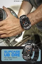 For Apple Watch Ultra 2/1 SUPCASE Sport Men Bumper Case w/ Adjustable Strap Band
