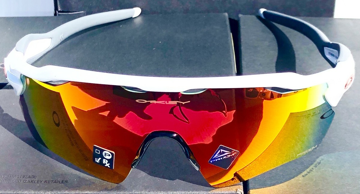 NEW* Oakley RADAR EV PATH White polished Bike w PRIZM ruby NEW* Oakley RADAR EV PATH White polished Bike w PRIZM ruby