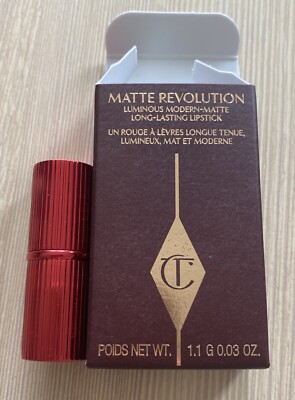 Charlotte Tilbury Matte Revolution 'Hollywood Vixen' Mini Lippenstift (1,1g) Neu