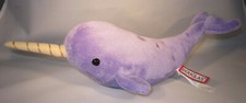 Narwhal Douglas Cuddle Toys Plush Free US Ship Purple Beanie Unicorn '16 13"