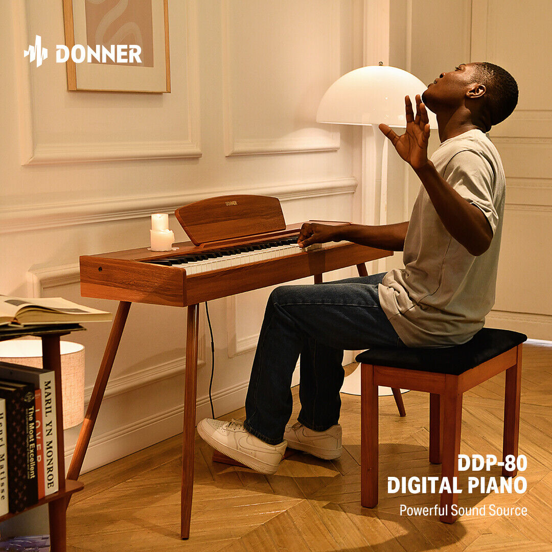 DONNER REIMAGINES DIGITAL PIANOS WITH THE VINTAGE, POWERFUL, AND ELEGANT  DDP-80