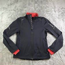 Brooks Jacket Womens Medium Black/ Red Running Shelter Technology Full Zip