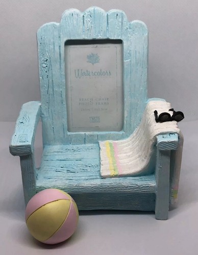 Beach Party Mini Adirondack Chair Place Card/Photo Frames Favors 2” X 3” Blue