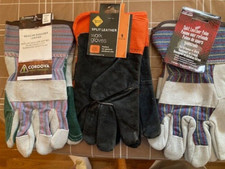 3pr-Western Safety #67440 & Cordova&Boss Lg Work Gloves Cotton Lined Leather