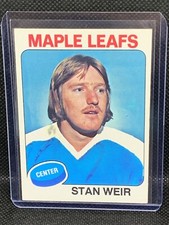 Stan Weir 1975 Topps Hockey #132 Toronto Maple Leafs