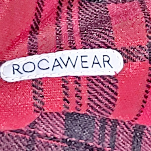 Rocawear Plaid Track Jacket Men 2XL Red Full Zip Retro Hip Hop Windbreaker - Picture 3 of 12
