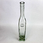 Pier 1 Tall Square Green Recycled Glass Bottle Made In Spain 2"x2"x15.25”