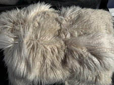 Pottery Barn Teen Mongolian Patchwork Faux Fur Bean Bag Cover - Large - 41" NEW