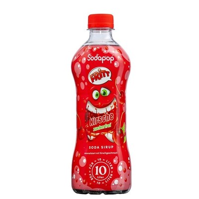 SODAPOP FRITT Sirup Kirsche 500ml für 10 Liter zuckerfrei vegan