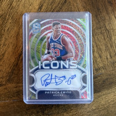2023-24 Panini Spectra Icons Autographs Meta Prizm Patrick Ewing /25 Knicks