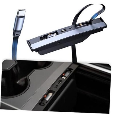 Fast Charging USB Hub for 2021-2024 Model Model Y 2021-2024 & Model 3 2021-2023