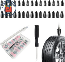 Tire Plug Kit for Cars, Bikes, and Tractors with Tools for Repairs 30-Piece