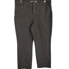 Old Navy Pixie Straight High Rise Pants Size 14 Charcoal Grey Stretch Trousers