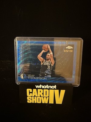 2025-26 Topps Chrome Klay Thompson Blue Wave /150 Color Match Mavericks