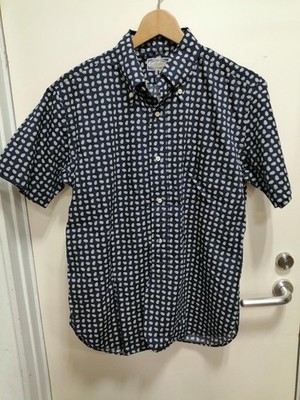 Sugar Cane Navy SS Shirt Mens Casual Japanese Denim Small