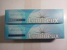 Lumineux 2 Pack Teeth Whitening Toothpaste Peroxide Free Enamel Safe