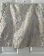 Banana Republic Skirt with Shimmer and Silky Soft Lining Size 8 And Pockets