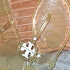 Tory Burch Clear Plastic Thong Slip-On Sandals Logo Charm Women’s US 9 — photo 2