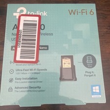 BRAND NEW - TP-Link - AX1800 Nano Wi-Fi 6 Wireless USB Adapter