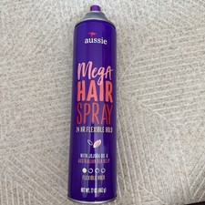 1X Aussie Mega Hair Spray 14 Ounce 24 Hour Flexible Hold NEW No Cap