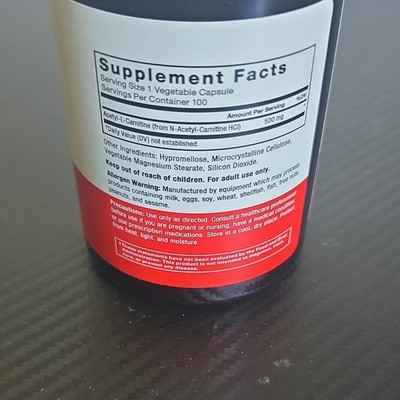 Force Factor Acetyl L-Carnitine 500mg Vegan Non-GMO No Gelatin 100 Capsules | eBay Force Factor Acetyl L-Carnitine 500mg Vegan Non-GMO No Gelatin 100 Capsules | eBay