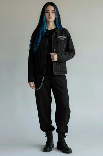Stranger Things Hellfire Club Denim Jacket embroidered  Black XL Mens/Unisex image 9