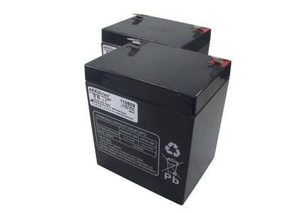 Blei Akkusatz passend für RMT Lifter Primo/ Cielo V4 2x12 Volt 5,0 Ah CE Konform