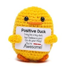 Funny Positive Duck Emotional Support Ducks Crochet Inspirational Gifts