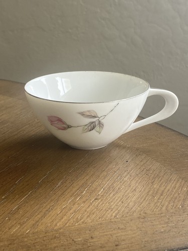 Vintage Dawn Rose Tea Cup by Sango ~Japan~ silver trim