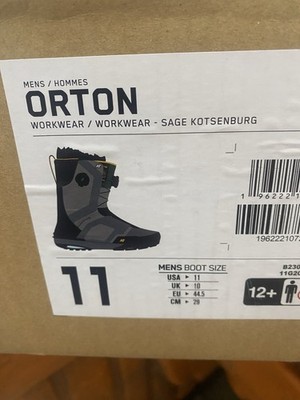 K2 Orton Men's Snowboard Boots, Black/Gray, Size 11 | eBay