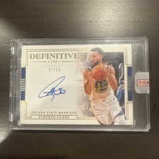 2019-20 National Treasures Stephen Curry Definitive Ink Gold Auto #7/10 Warriors